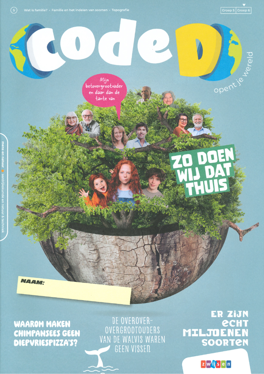 Het logo van de methode Code D van Uitgeverij Zwijsen