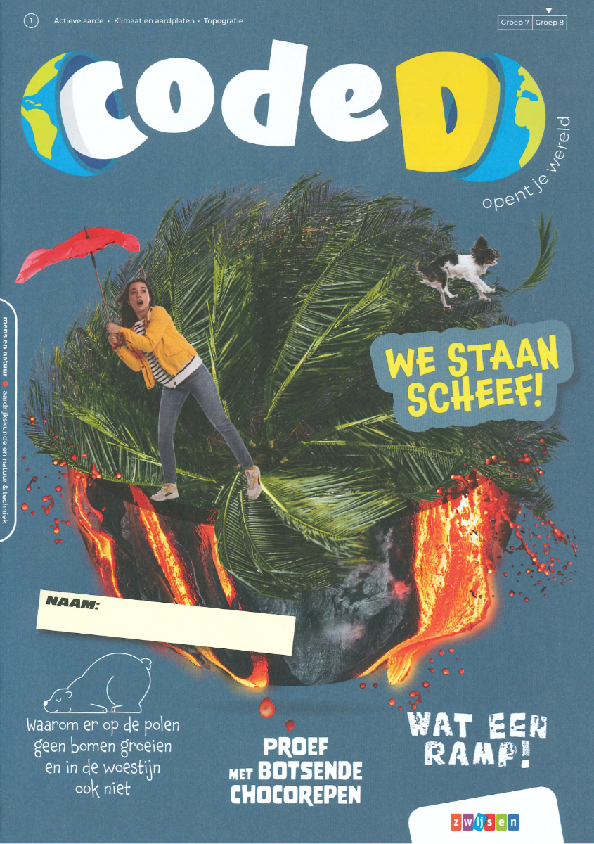 Het logo van de methode Code D van Uitgeverij Zwijsen