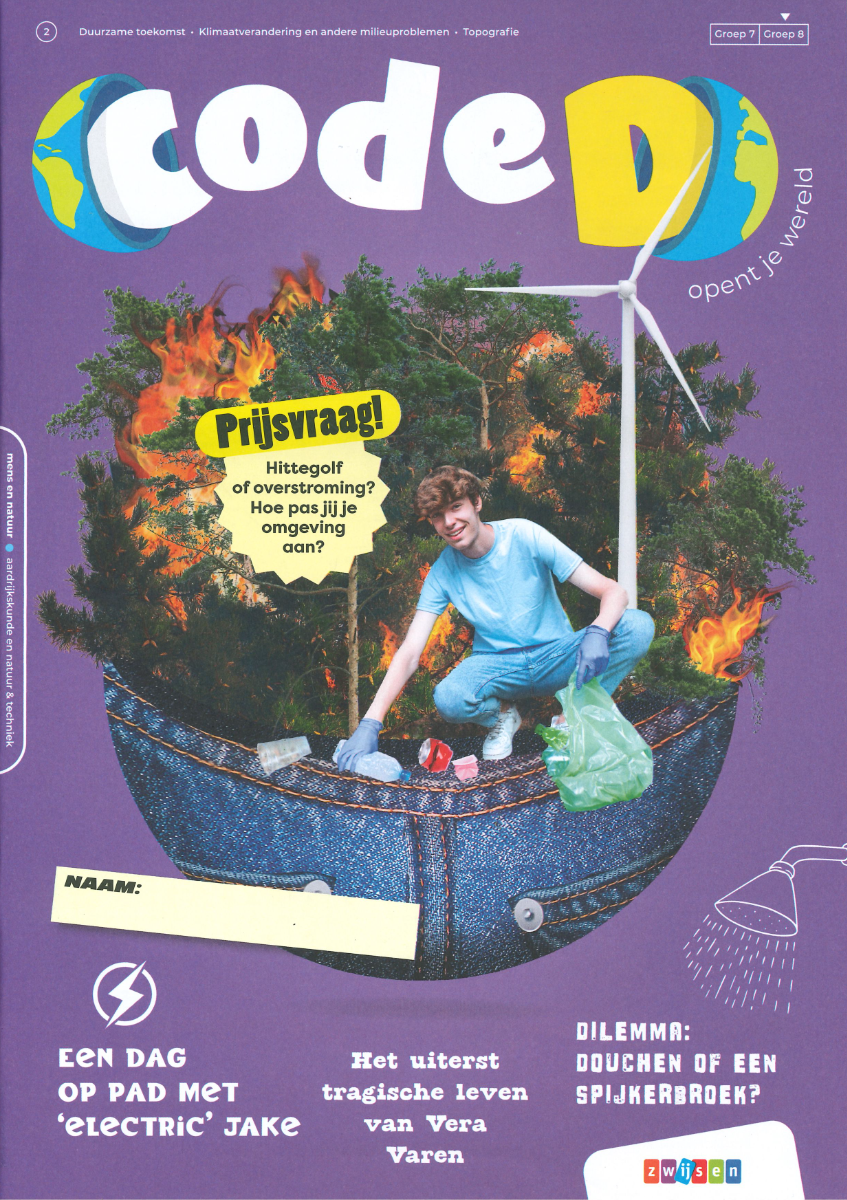 Het logo van de methode Code D van Uitgeverij Zwijsen