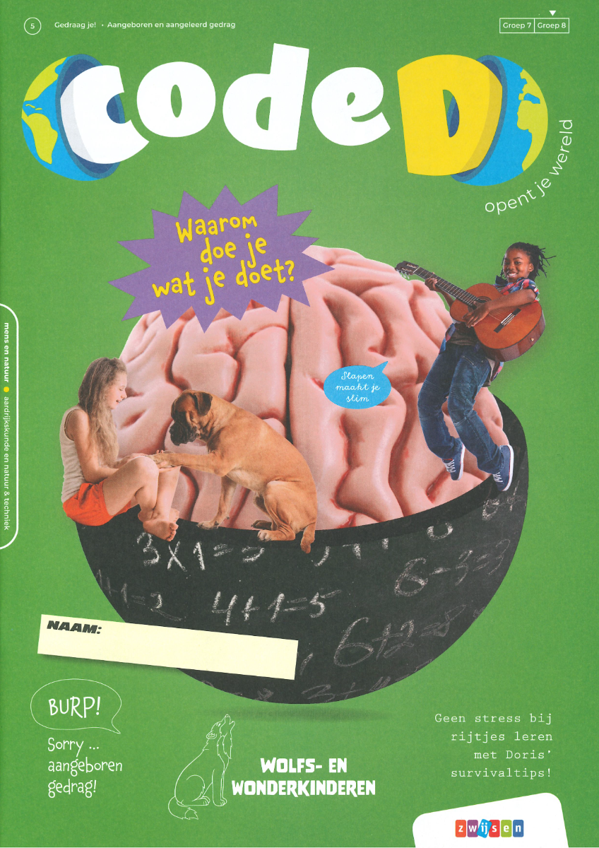 Het logo van de methode Code D van Uitgeverij Zwijsen