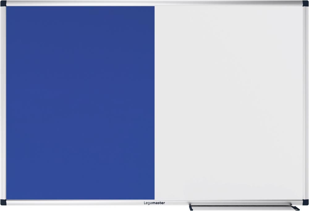 Combibord | Whiteboard en prikbord | Blauw (60 x 90 cm)