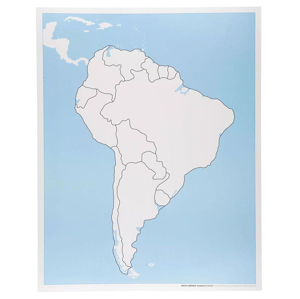 Controlekaart Zuid-Amerika