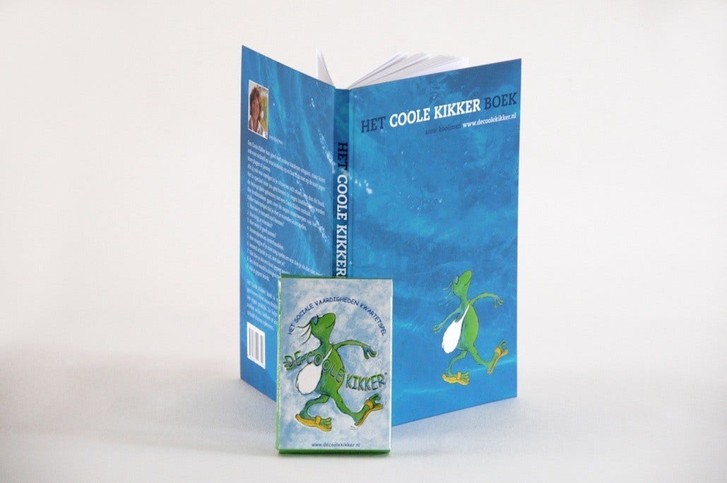 Het coole kikker boek en kwartetspel