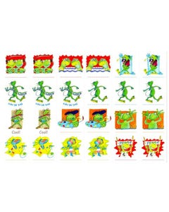 Coole Kikker stickervellen