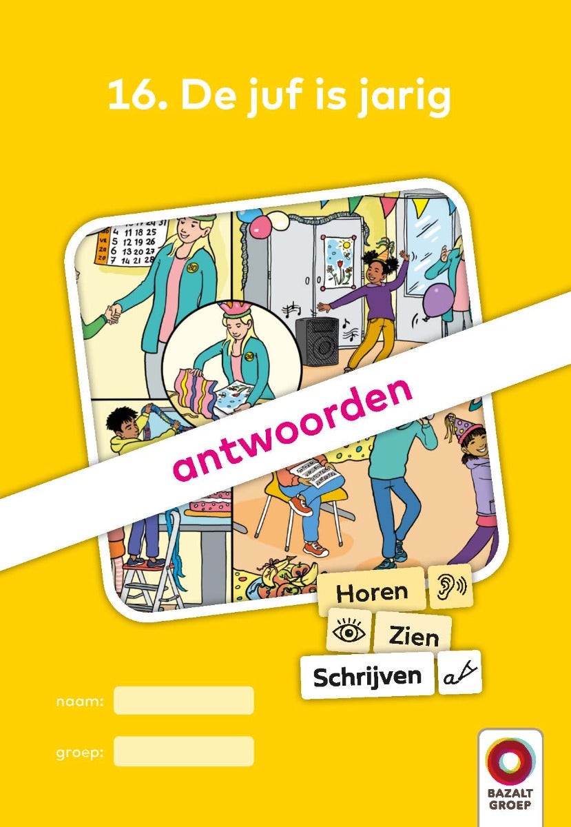 Antwoordenboek 16 (niveau 2) | Horen, Zien en Schrijven