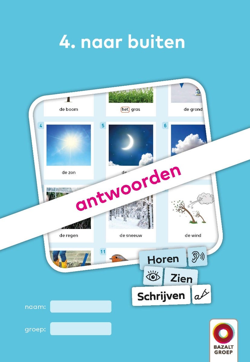 Antwoordenboek 4 (niveau 1) | Horen, Zien en Schrijven