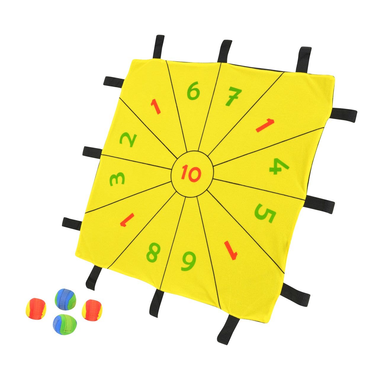 Klittenband dart-werpspel voor tchoukballtrainer