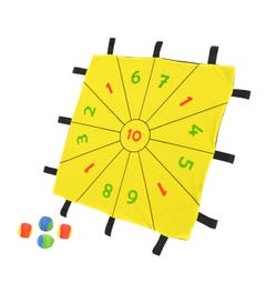 Klittenband dart-werpspel voor tchoukballtrainer