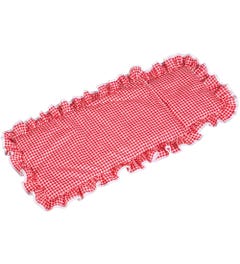 Poppenledikant | Dekbedsetje rood geruit (incl. matrasje)