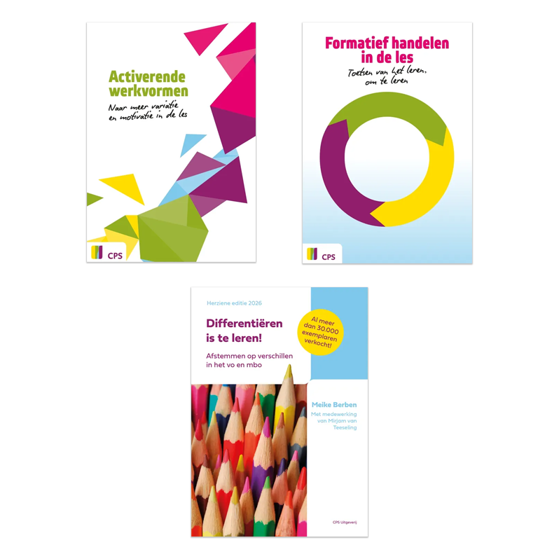 Set: Activerende werkvormen, Formatief handelen in de les, Differentiëren is te leren!