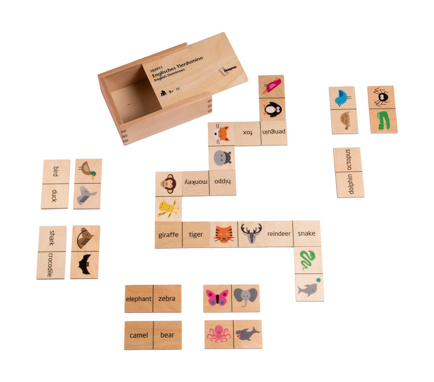 Dierendomino | Engels