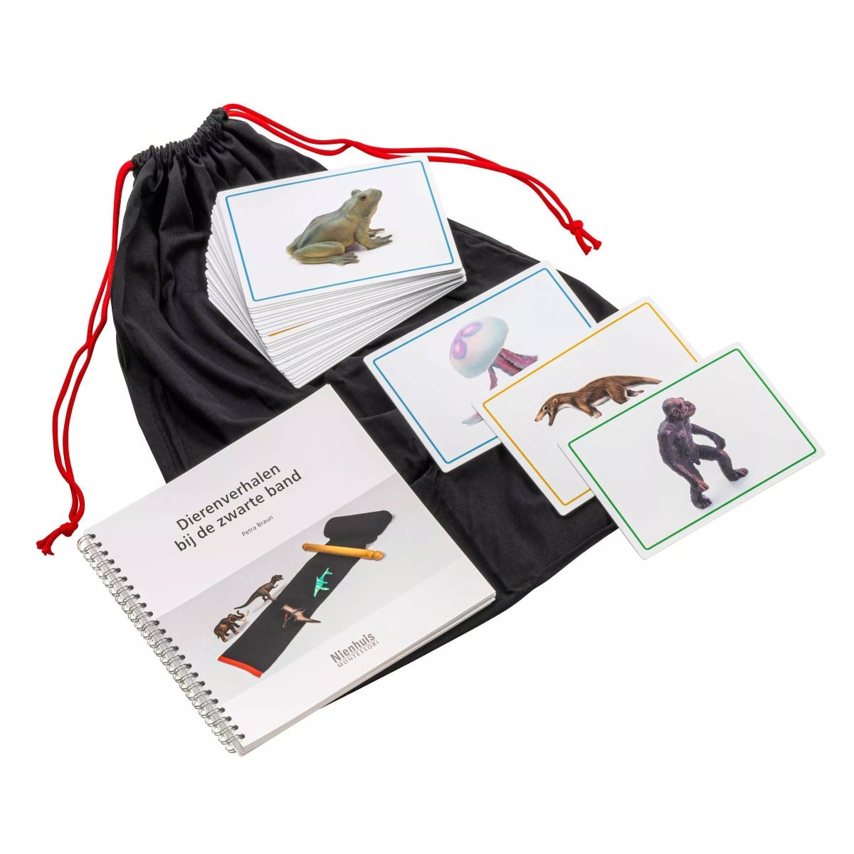 Dierenkaartjes en boek voor bij de zwarte band