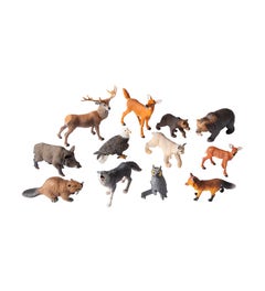 Dierfiguren uit het Europese bos | 12-delig