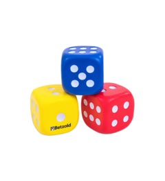 Dobbelstenen van schuim