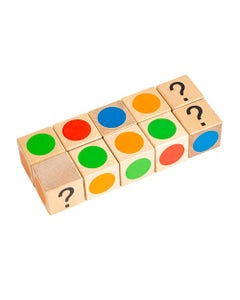 Dobbelsteen zelfstandig werken klein - set 10 stuks