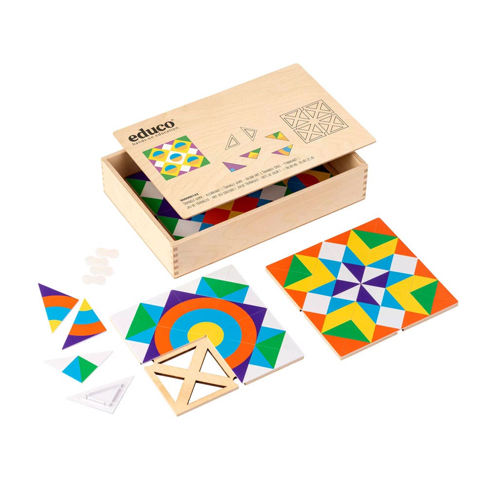 Driehoekenspel | Kleurenkunst