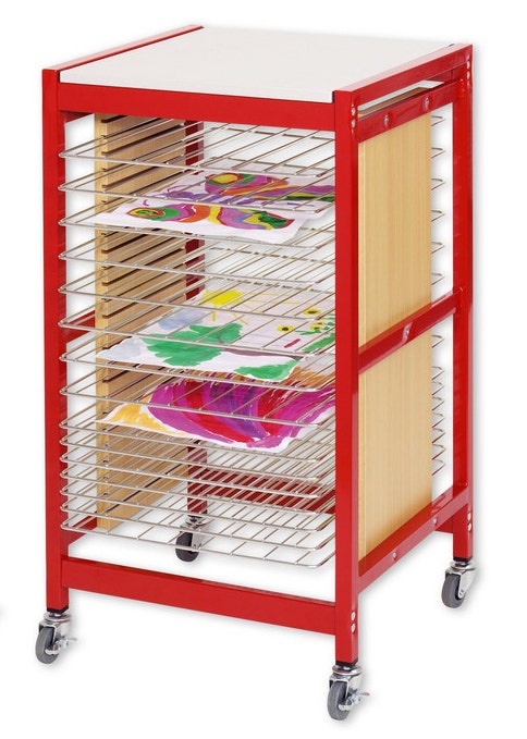 Droogrek A3 Rood (verrijdbaar)