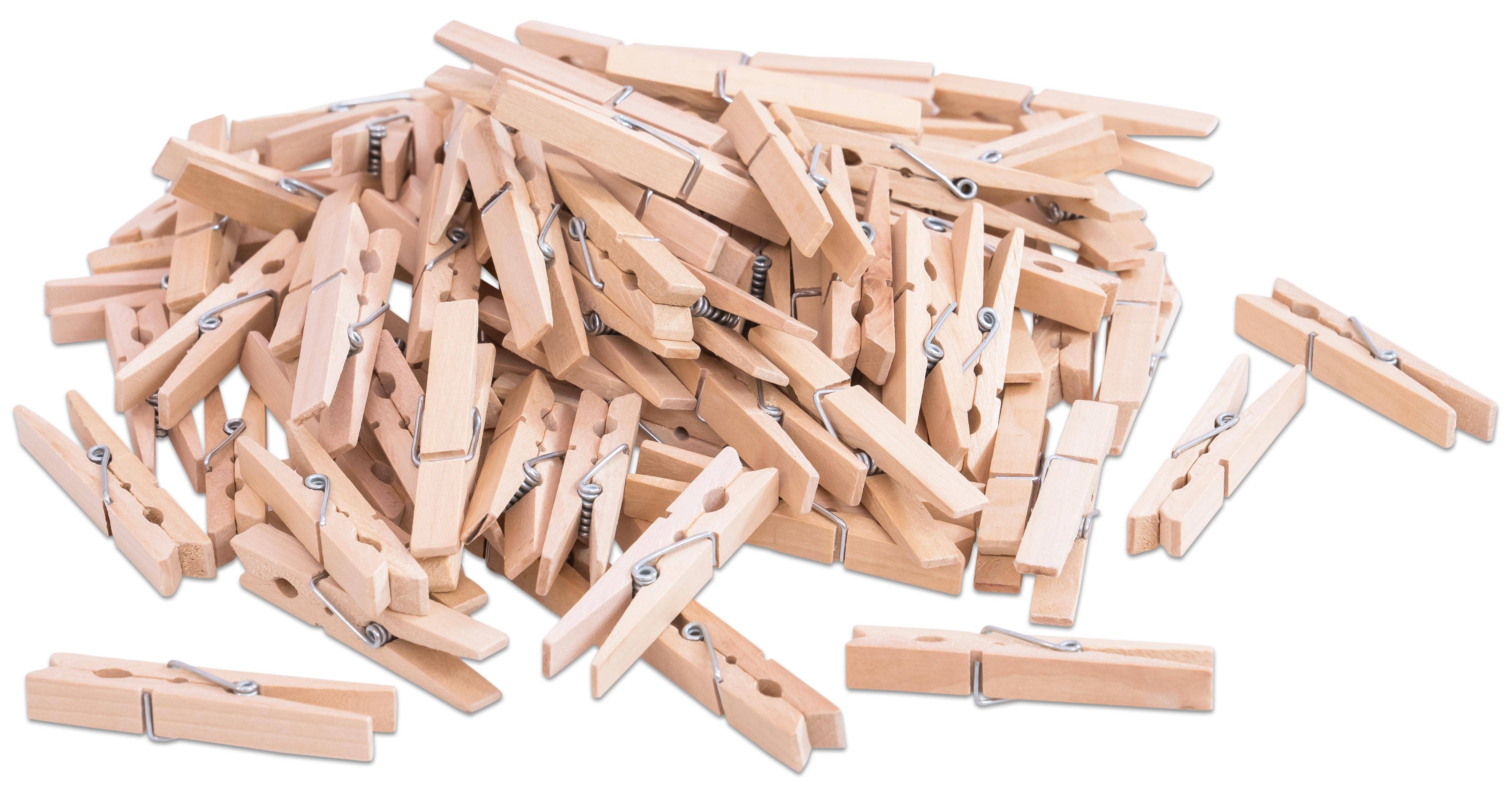 Houten wasknijpers (100 stuks)