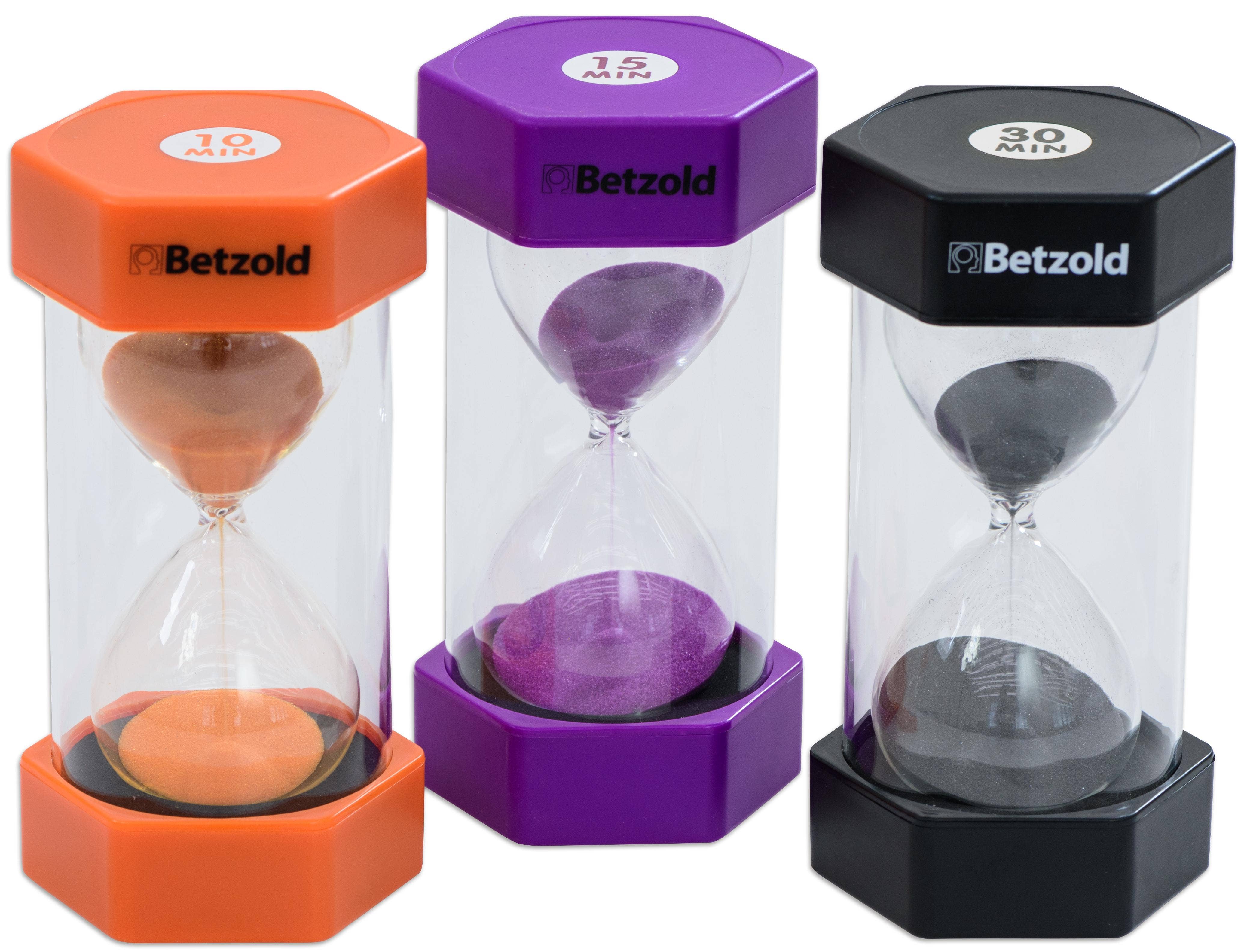 Set zandlopers 10 15 en 30 minuten