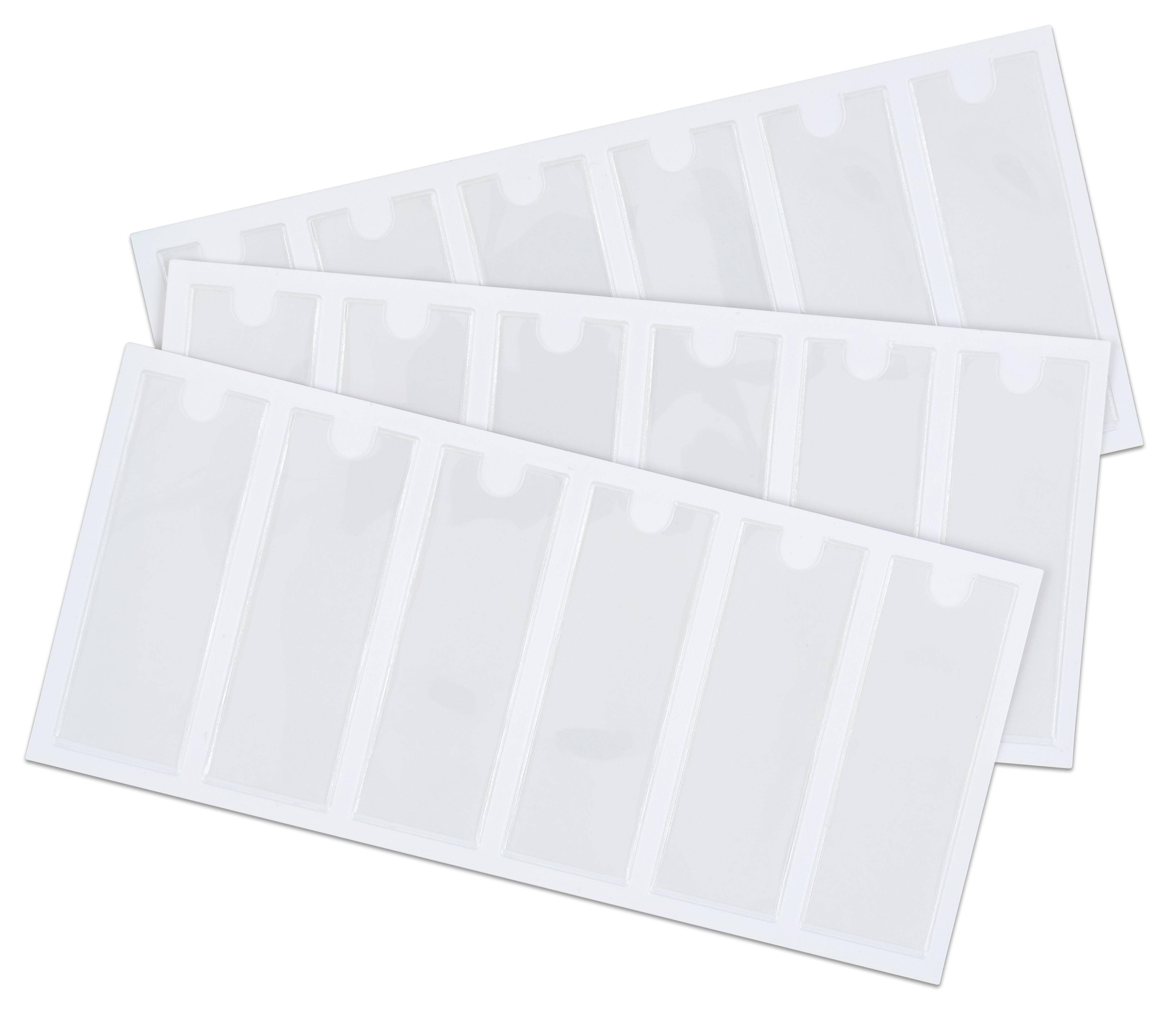 Zelfklevende doorzichtige insteekhoesjes 18 stuks 25 x 75 cm