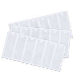 Zelfklevende doorzichtige insteekhoesjes 18 stuks 25 x 75 cm