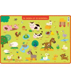 Educatieve onderlegger - Boerderijdieren