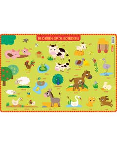 Educatieve onderlegger - Boerderijdieren