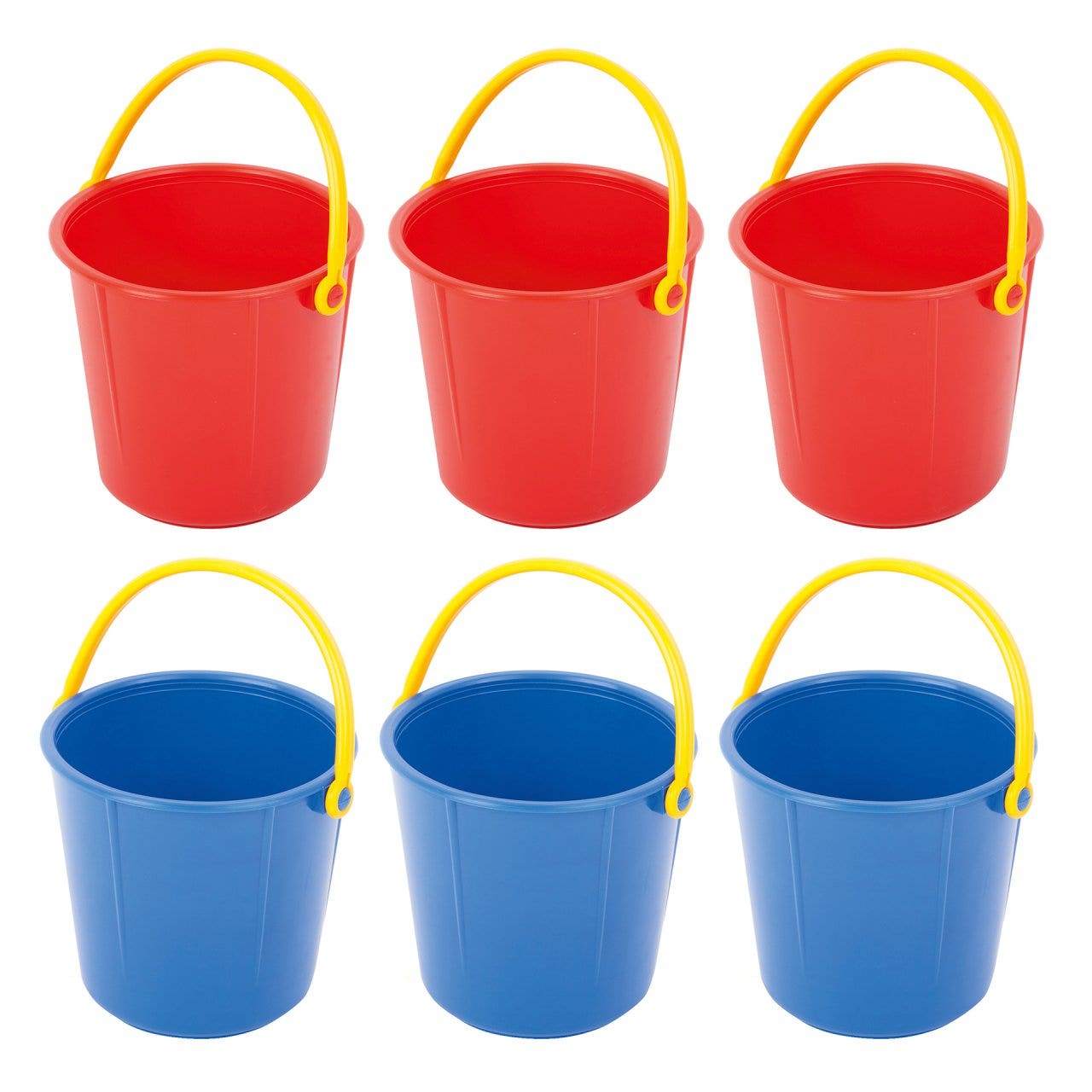 Emmer 2 liter | Blauw & Rood (6 st.)