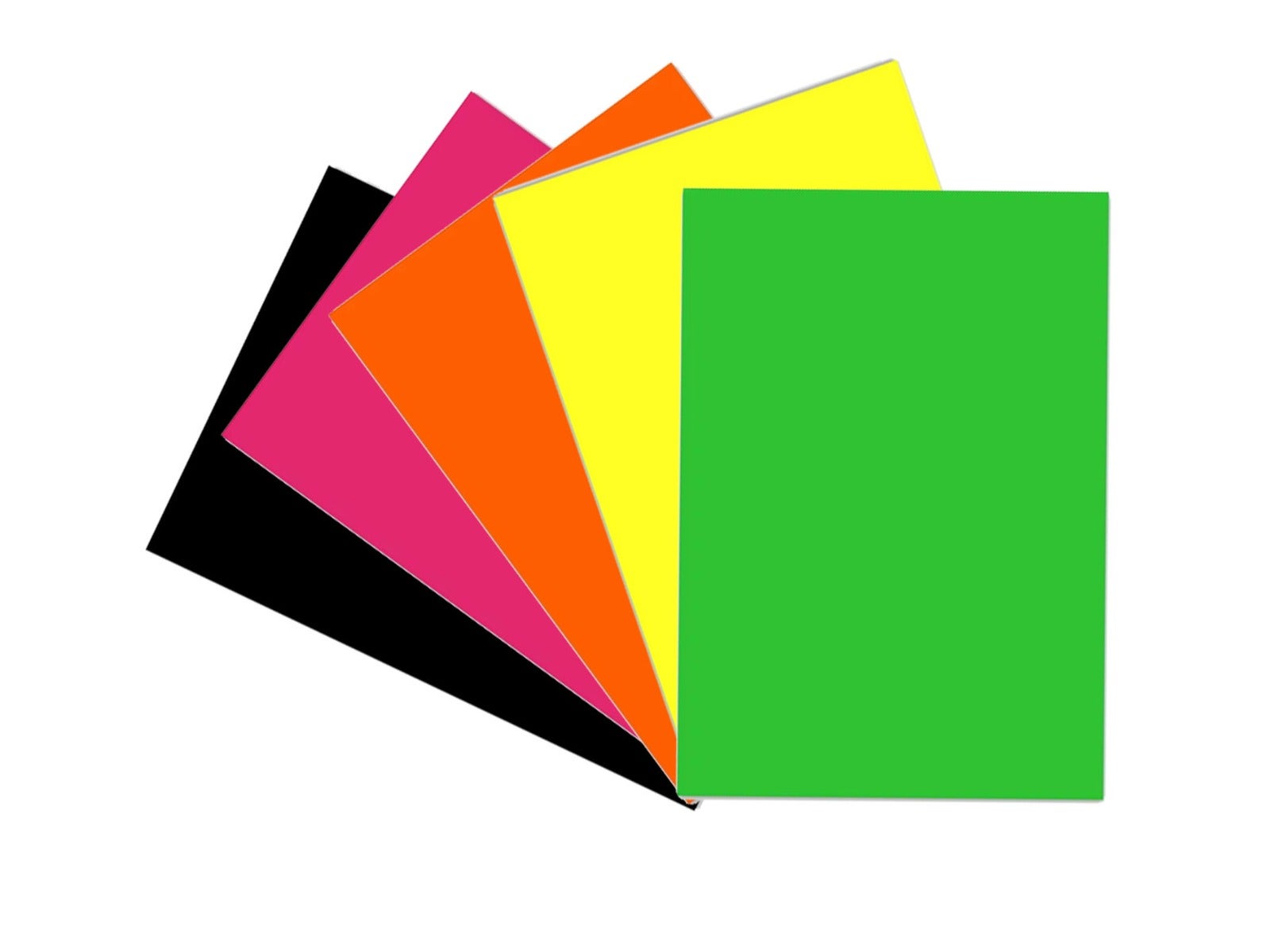 Etalagekarton diverse kleuren (enkelzijdig gekleurd)