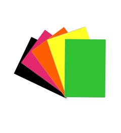 Etalagekarton diverse kleuren (enkelzijdig gekleurd)