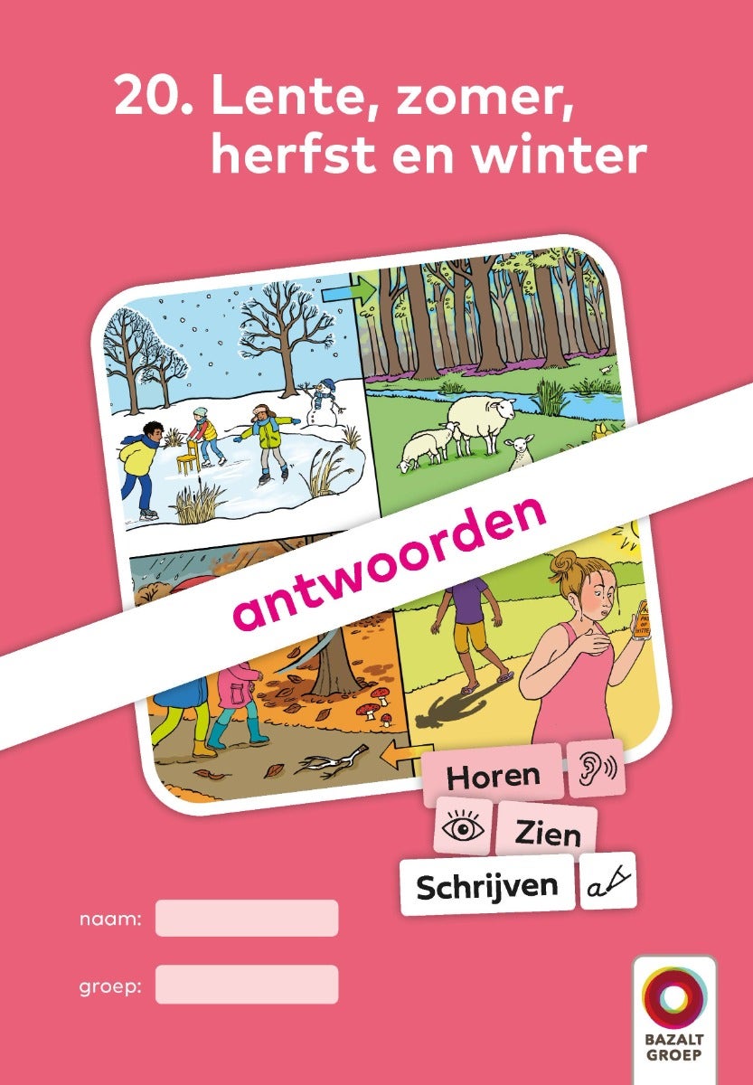 Antwoordenboek 20 (niveau 3) | Horen, Zien en Schrijven