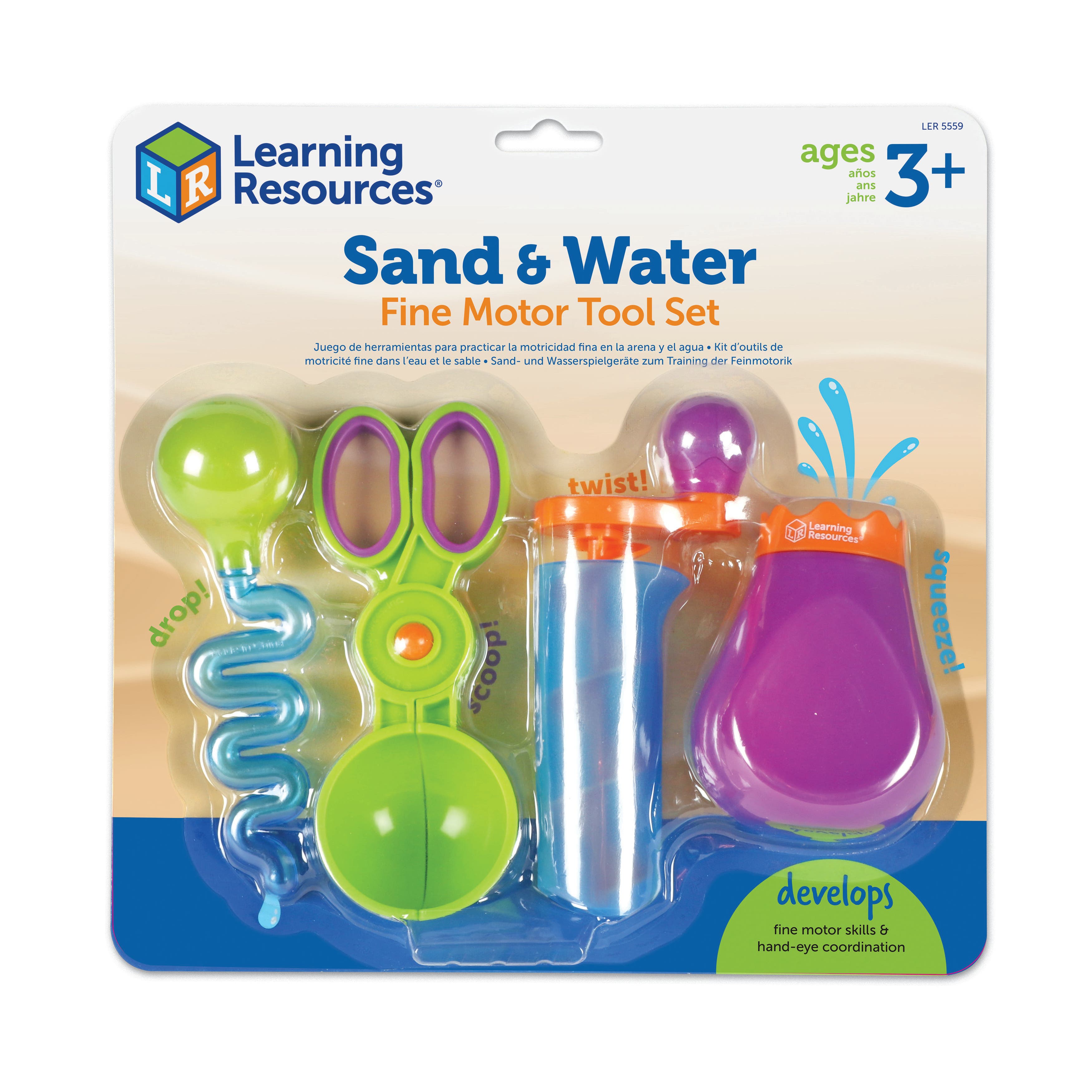 Fijnmotorische zand- waterset | 4 delig