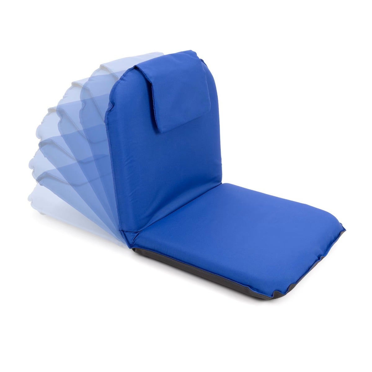 Flexistoel | Vloerkussen met rugleuning | Blauw