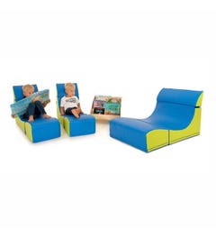 Zachte opvouwbare loungestoelen voor kinderen | Set van 3