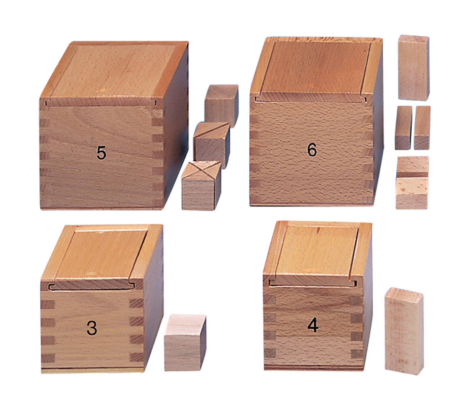 Fröbel Gave 3, 4, 5 en 6 | Bouwset