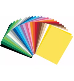 Gekleurd papier | 130 grams| 25 kleuren | 50 x 70 cm | 25 vellen