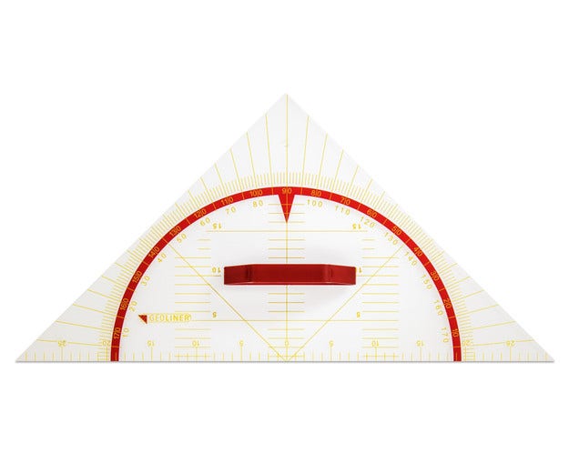 Geodriehoek 45° - 60cm (incl. handgreep)