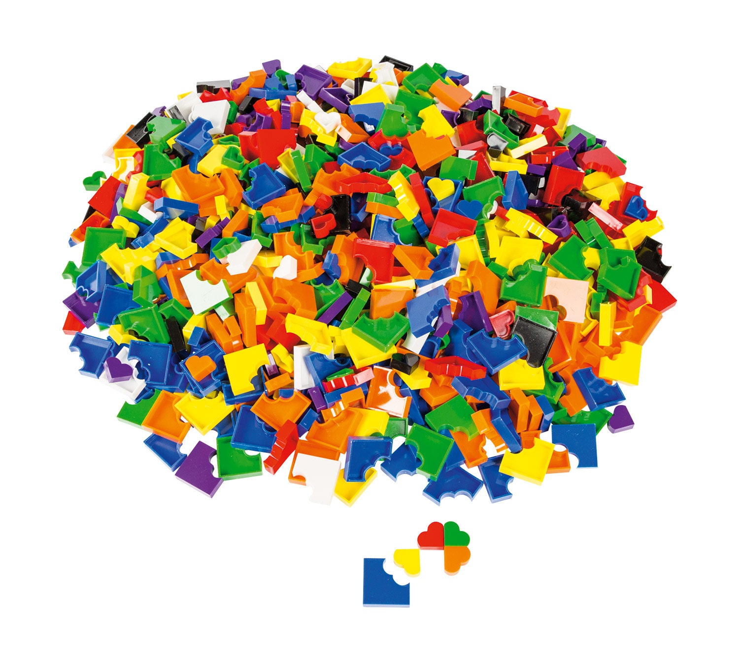 Geometrische hartjespuzzel | 1000 stuks