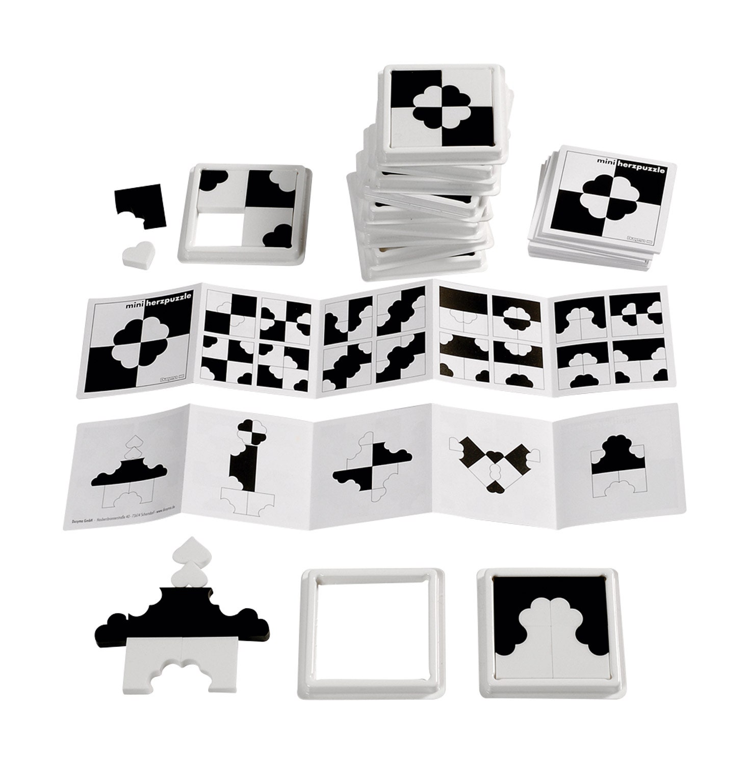 Geometrische hartjespuzzel | Mini