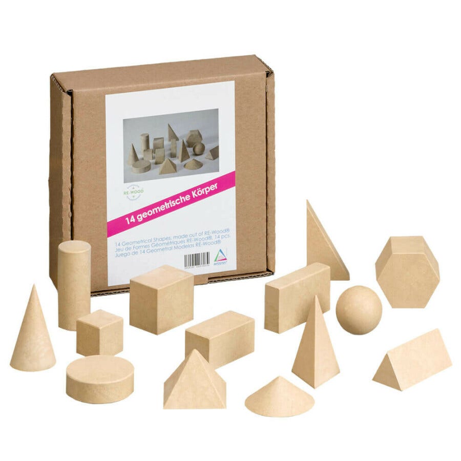 Geometrische vormen van hout