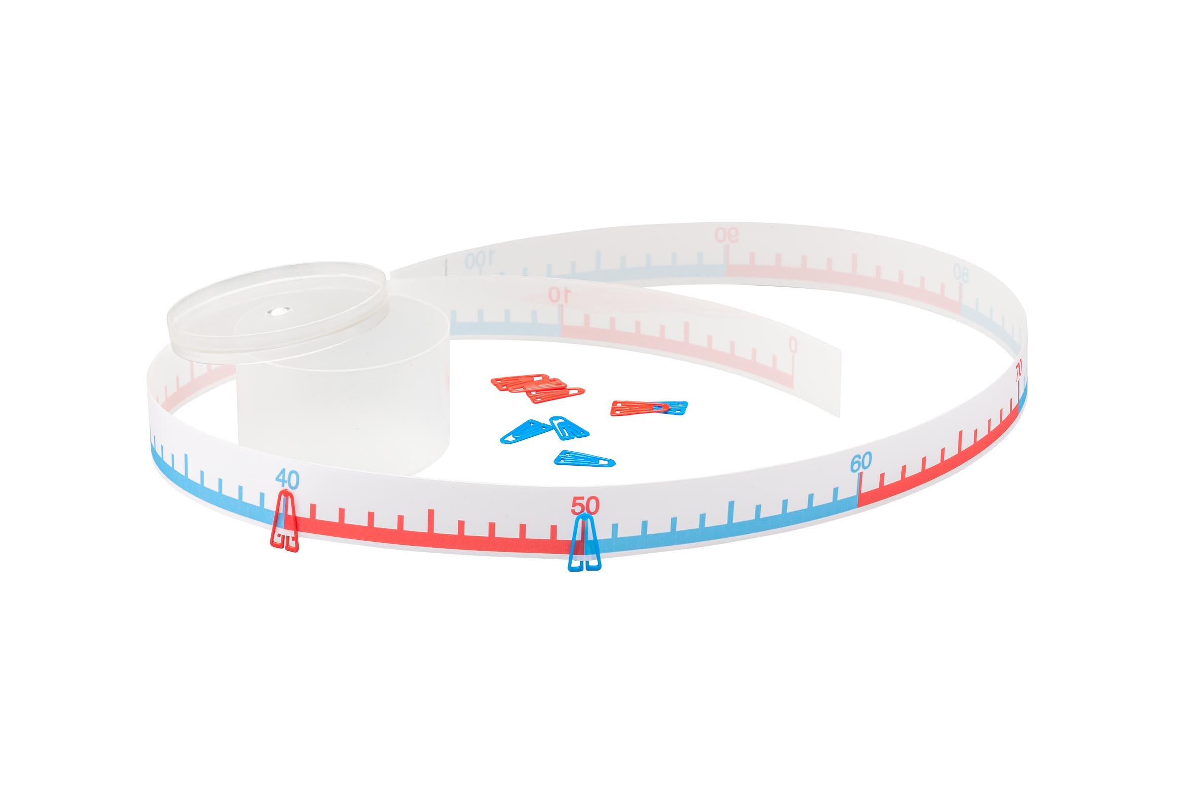 Getallenlijn tot 100 | 1 meter | Oprolbaar