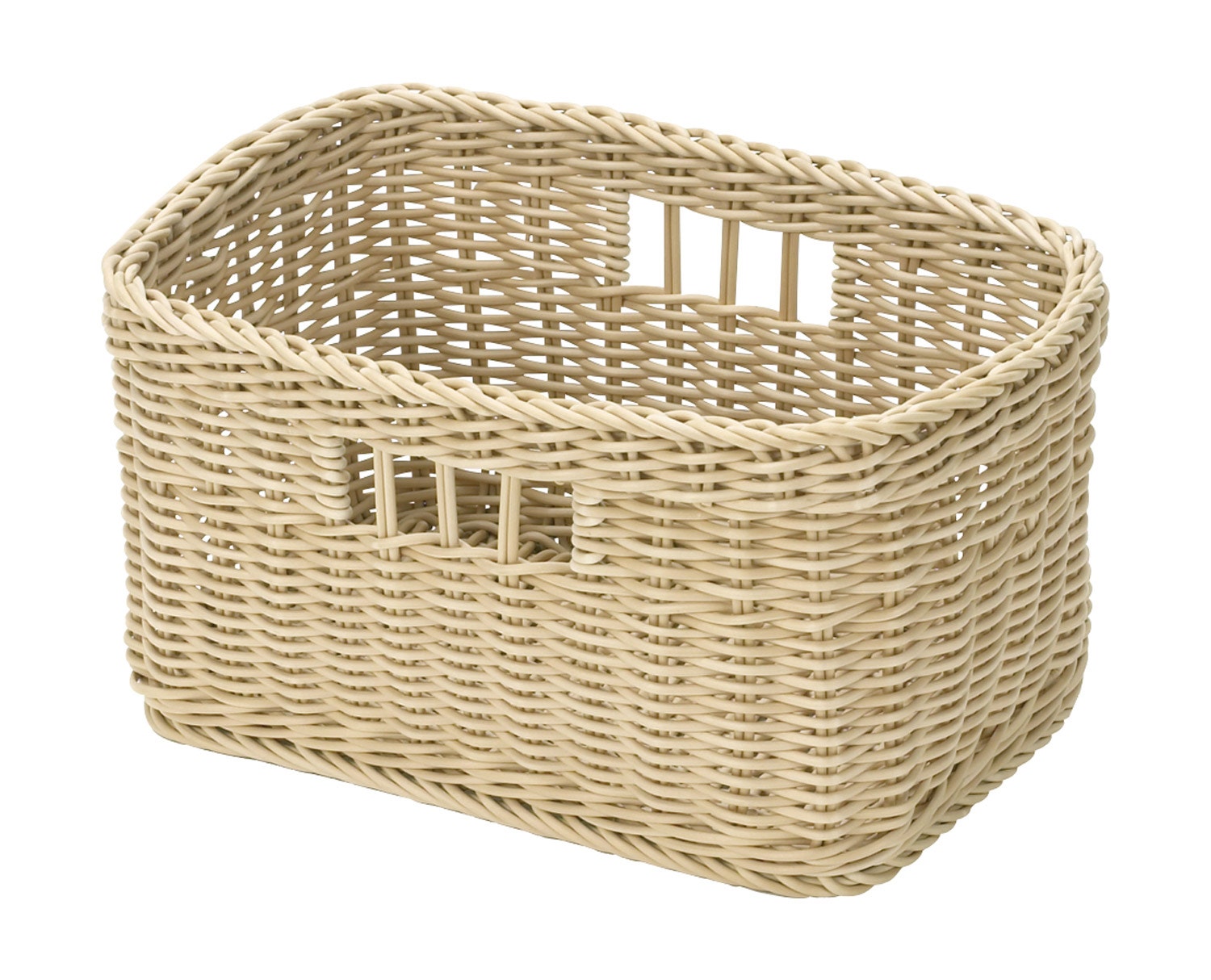 Gevlochten mand | 13 liter | Beige