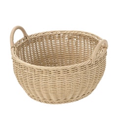 Gevlochten mand | 25 liter | Beige