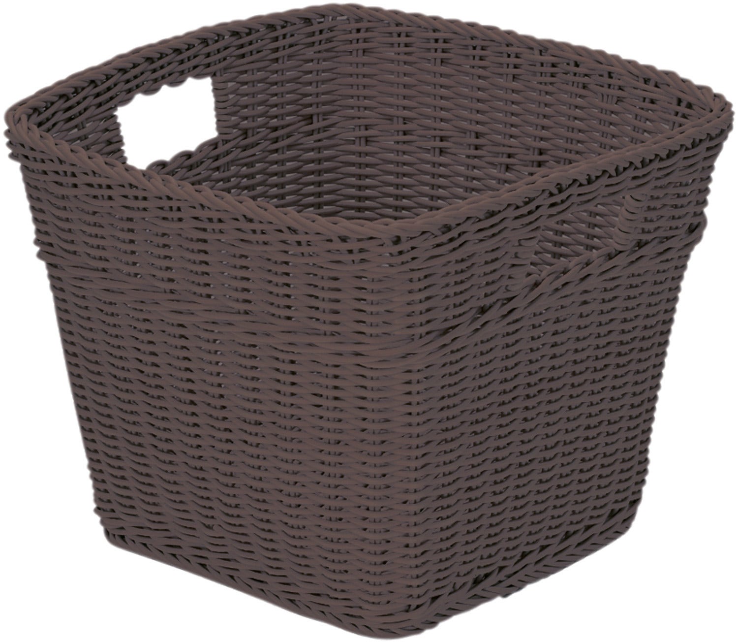 Gevlochten mand | 43 liter | Bruin