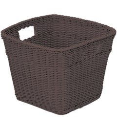 Gevlochten mand | 43 liter | Bruin