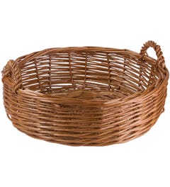 Gevlochten rieten mand | Rond | 27 liter