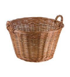 Gevlochten rieten mand | Rond | 45 liter