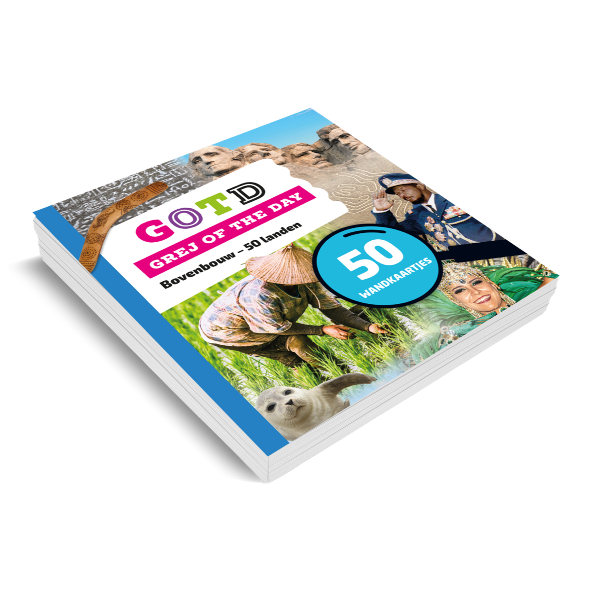 Grej of the day - Wandkaartjes 50 landen