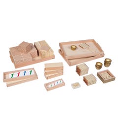Gouden materiaal complete set Glas