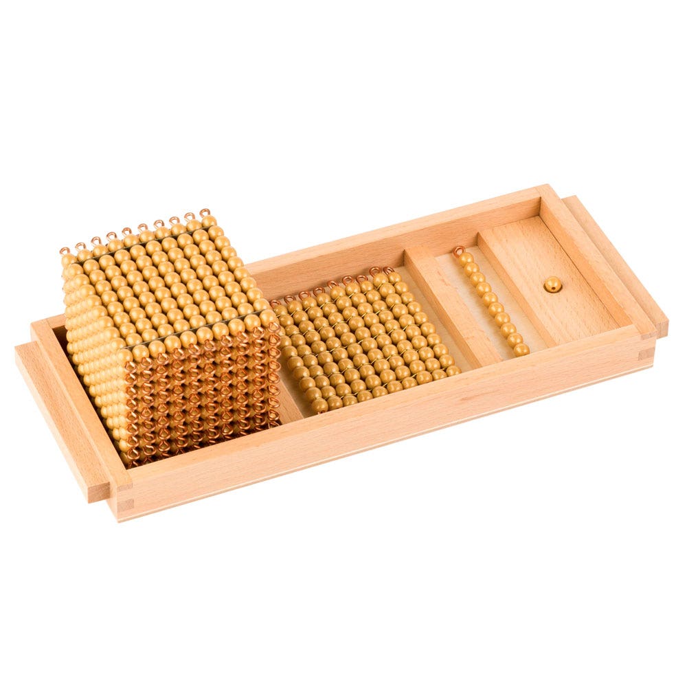 Gouden materiaal: losse kralen